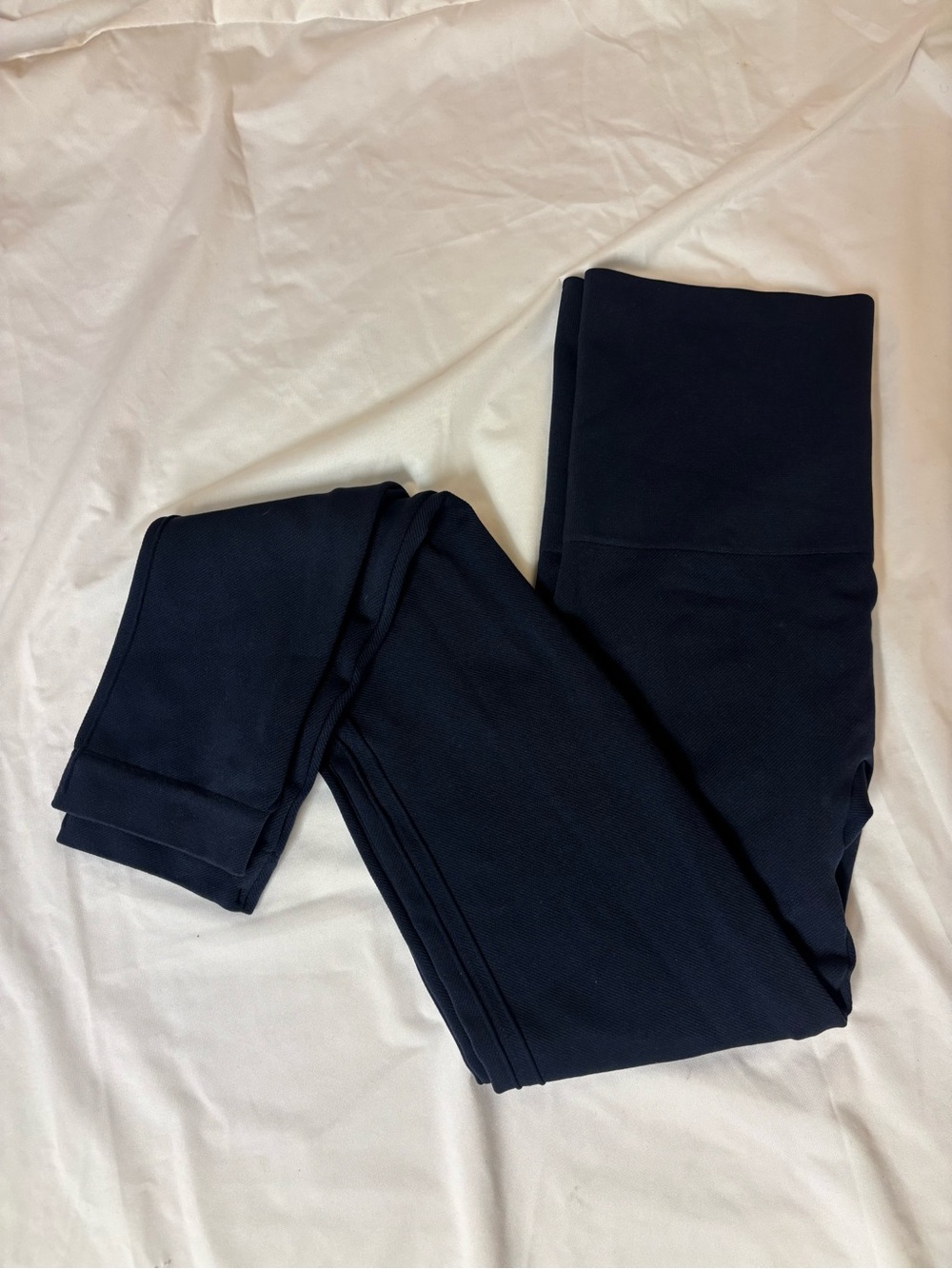 SPANX Navy High-Waisted Stretch Leggings | Medium